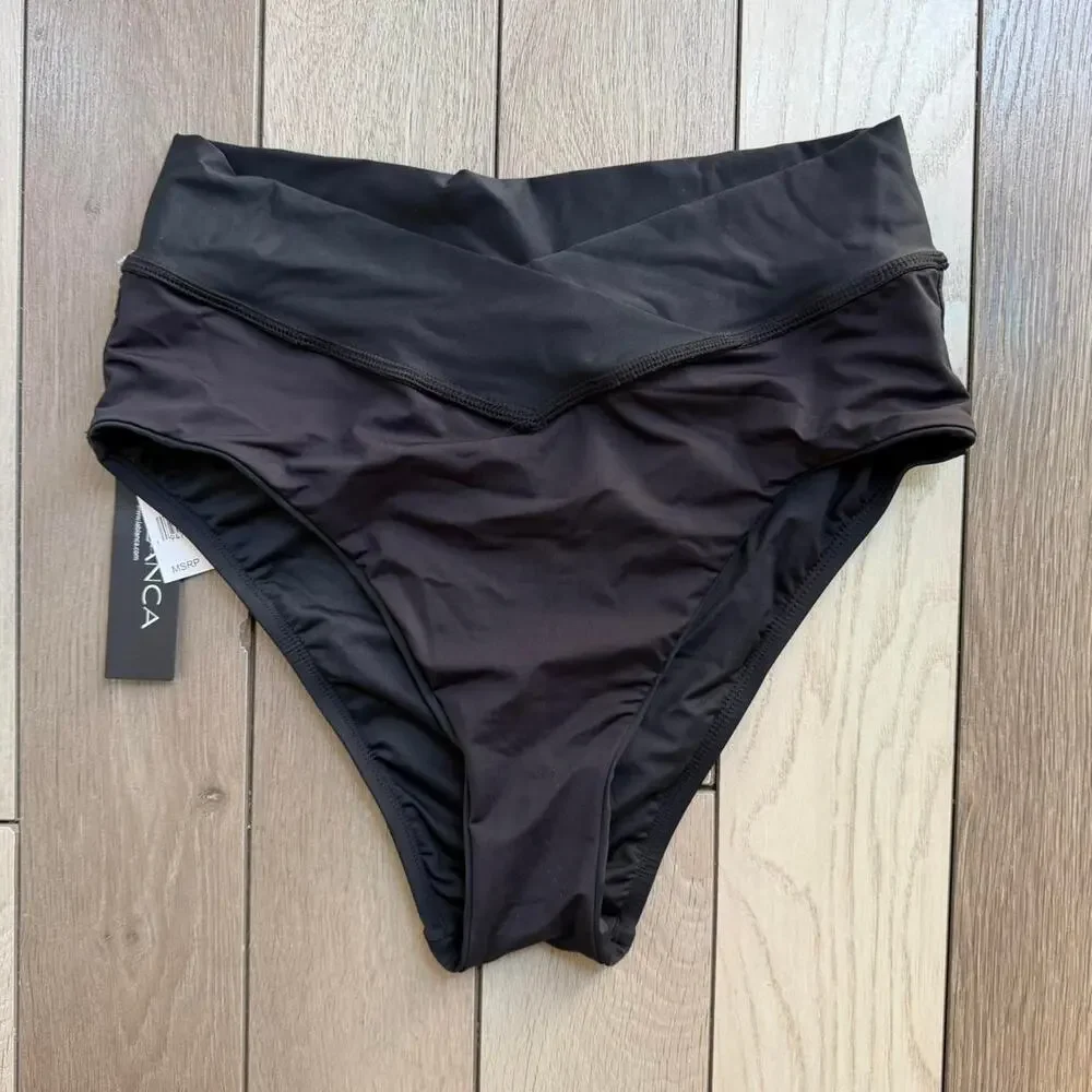 La Blanca High Waist Bikini Bottom NWT Size 8